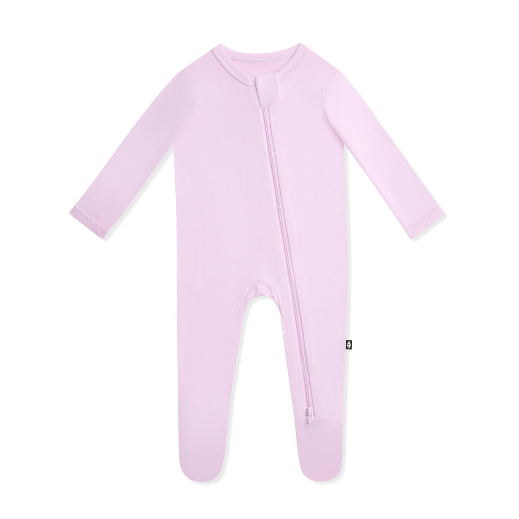Zippered Footie in Thistle