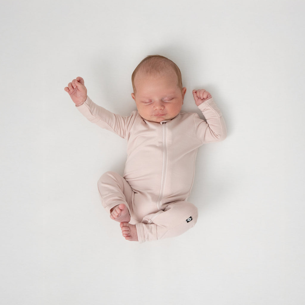 Zippered Romper in Blush