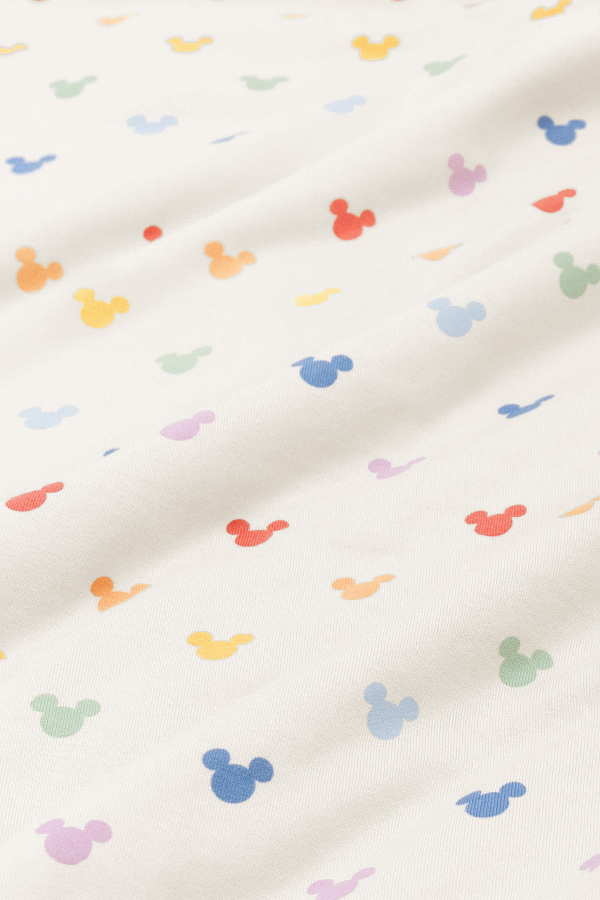 Toddler Crew Neck Tee in Pastel Mickey Mouse